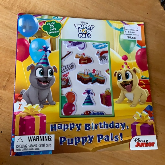 Free add on new puppy dog pals book w stickers!